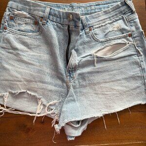 American Eagle Womens Size 12 Hi-Rise Festival Denim Shorts